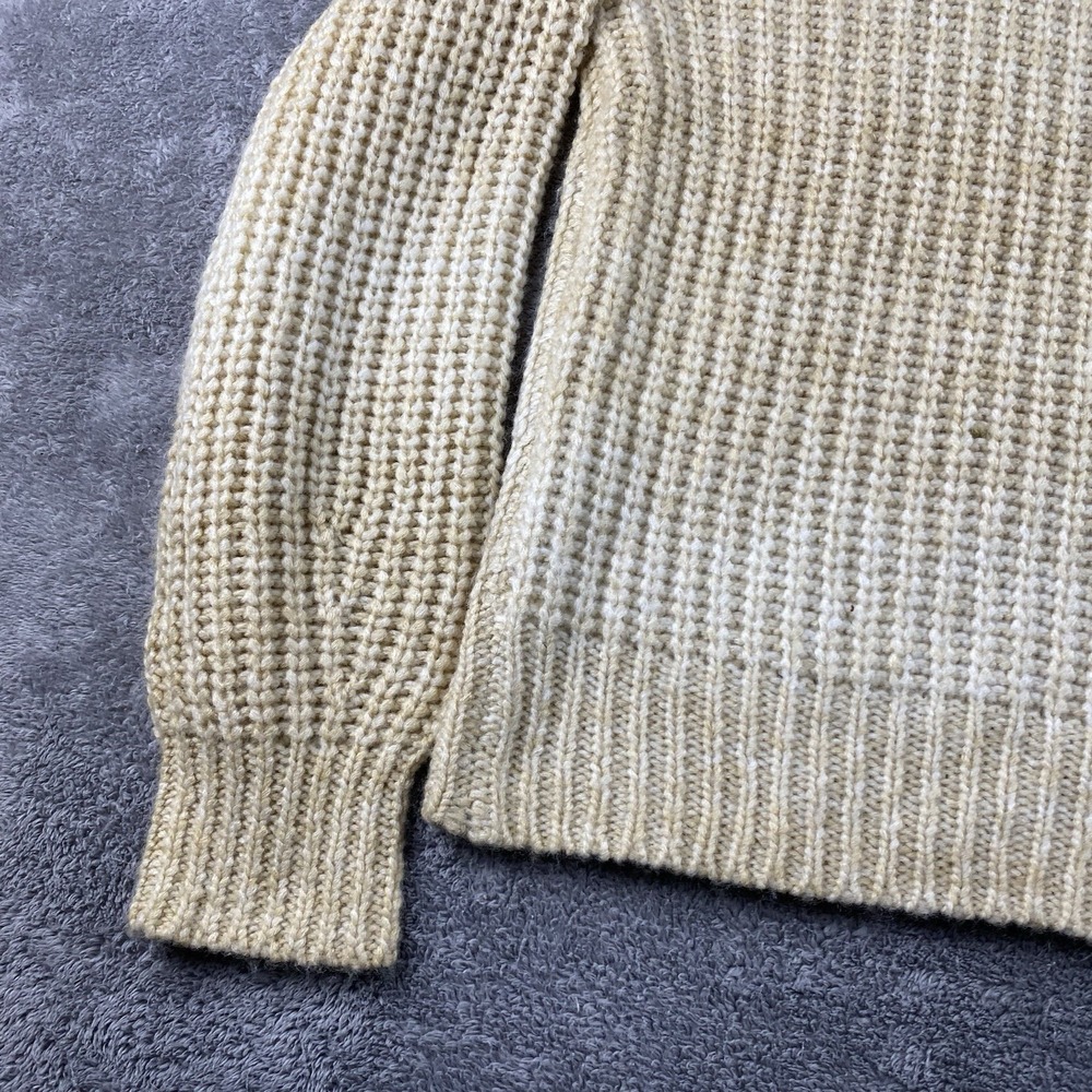 A New Day Cable Knit Pullover Sweater Womens Small Beige Long Sleeve - Picture 14 of 15